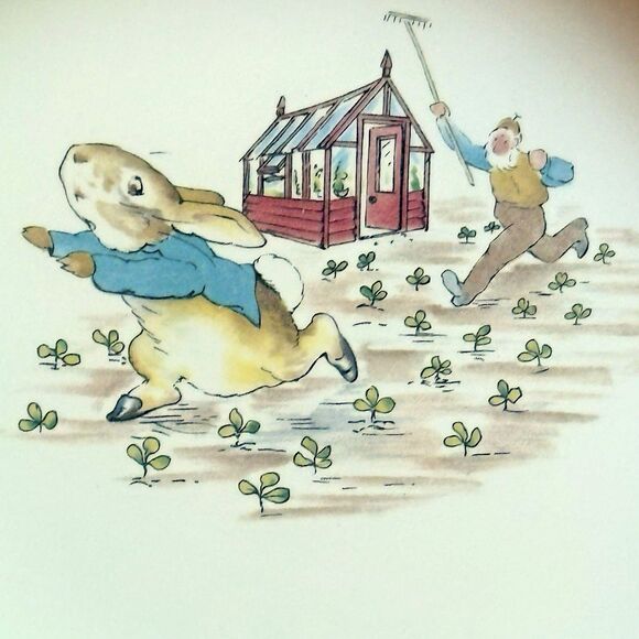 Vtg. Wedgwood of Etruria & Barlaston Beatrix Potter Peter Rabbit Creamware Bowl - Picture 3 of 9